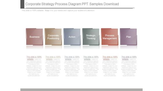 Corporate Strategy Process Diagram Ppt Samples Download