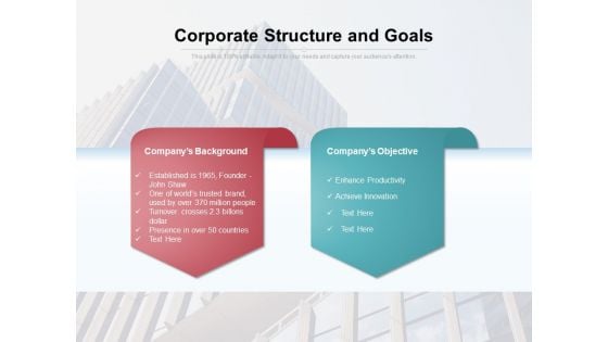 Corporate Structure And Goals Ppt PowerPoint Presentation File Introduction PDF Corporate Structure And Goals Ppt PowerPoint Presentation File Introduction PDF