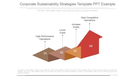 Corporate Sustainability Strategies Template Ppt Example