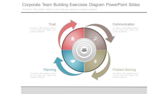Corporate Team Building Exercises Diagram Powerpoint Slides