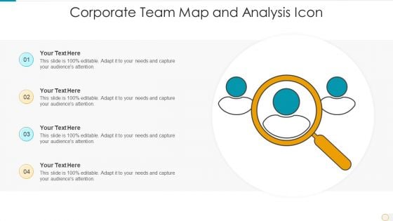 Corporate Team Map And Analysis Icon Brochure PDF Corporate Team Map And Analysis Icon Brochure PDF