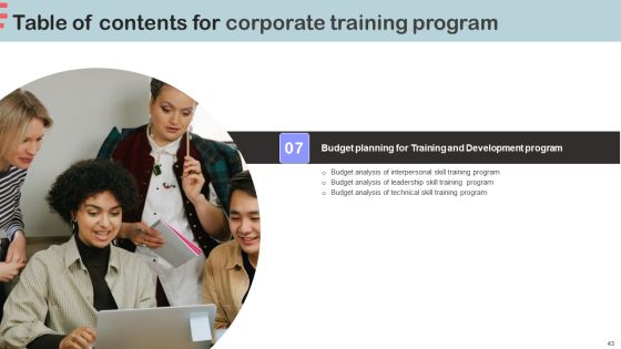 Corporate Training Program Ppt PowerPoint Presentation Complete Deck With Slides Slide43