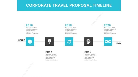 Corporate Travel Proposal Timeline Ppt PowerPoint Presentation Model Vector