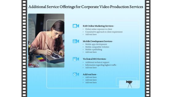 Corporate Video Additional Service Offerings For Corporate Video Production Services Demonstration PDF