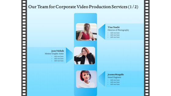 Corporate Video Our Team For Corporate Video Production Services Director Designs PDF