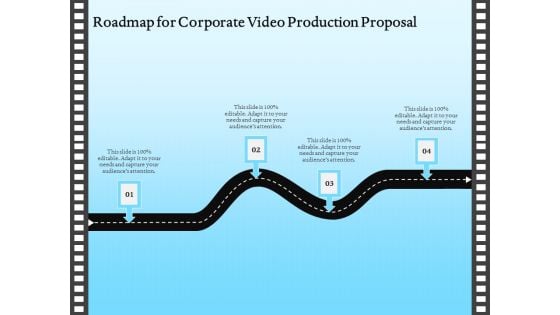 Corporate Video Roadmap For Corporate Video Production Proposal Icons PDF