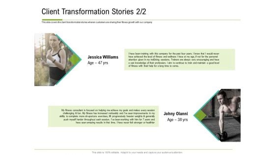 Corporate Wellness Consultant Client Transformation Stories Diagrams PDF