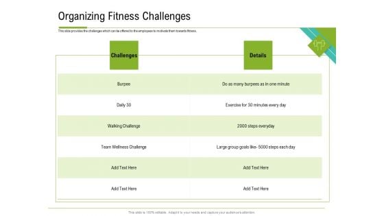 Corporate Wellness Consultant Organizing Fitness Challenges Formats PDF