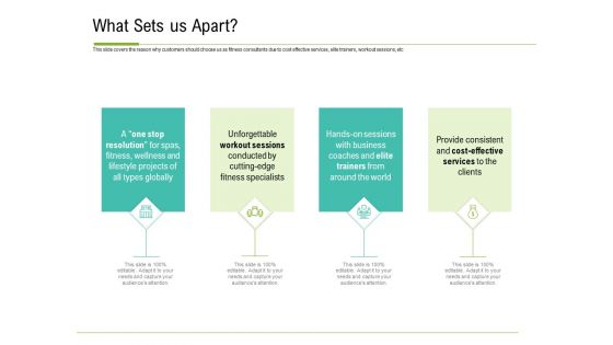 Corporate Wellness Consultant What Sets Us Apart Graphics PDF