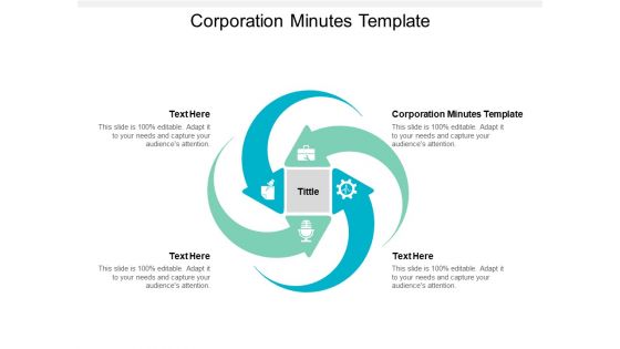 Corporation Minutes Template Ppt PowerPoint Presentation Slides Show Cpb