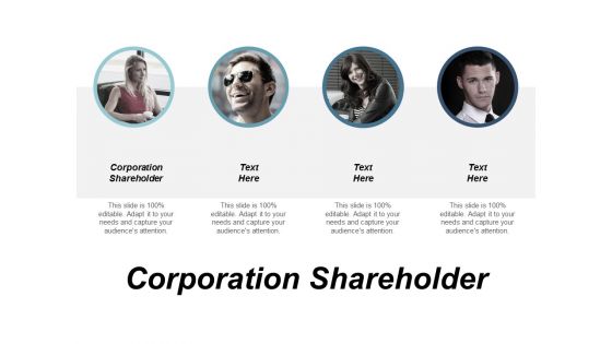 Corporation Shareholder Ppt Powerpoint Presentation Pictures Styles Cpb