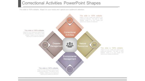 Correctional Activities Powerpoint Shapes