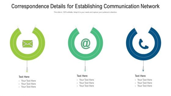 Correspondence Details For Establishing Communication Network Template PDF