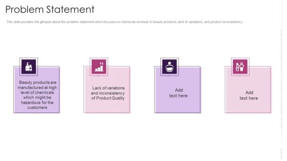Cosmetic And Self Care Merchandise Investor Funding Elevator Pitch Deck Problem Statement Download PDF Cosmetic And Self Care Merchandise Investor Funding Elevator Pitch Deck Problem Statement Download PDF