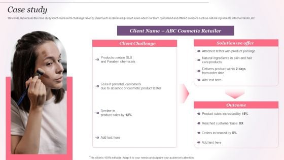 Cosmetics And Skin Care Company Profile Case Study Ppt Gallery Visual Aids PDF