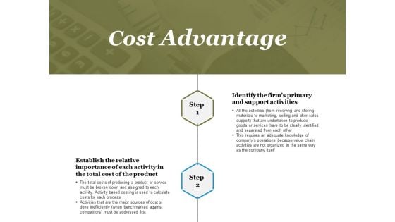 Cost Advantage Template 1 Ppt PowerPoint Presentation Icon Images