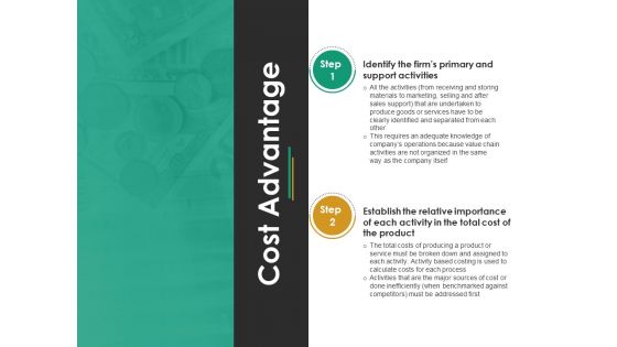 Cost Advantage Template 1 Ppt PowerPoint Presentation Model Outfit