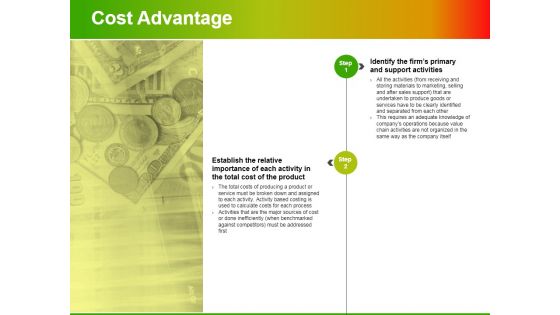 Cost Advantage Template 2 Ppt PowerPoint Presentation Pictures Example