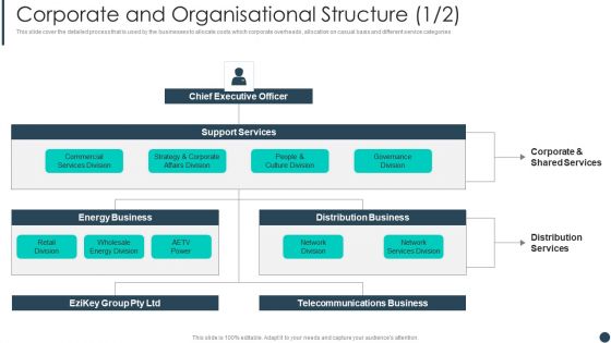 Cost Allotment Technique Corporate And Organisational Structure Portrait PDF