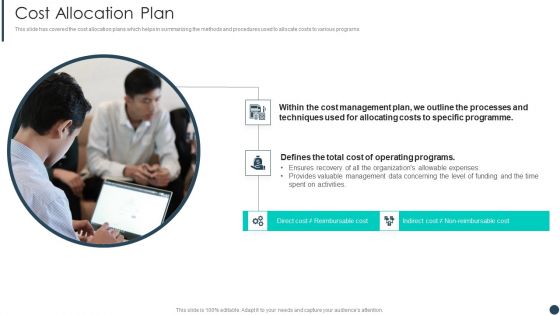 Cost Allotment Technique Cost Allocation Plan Pictures PDF