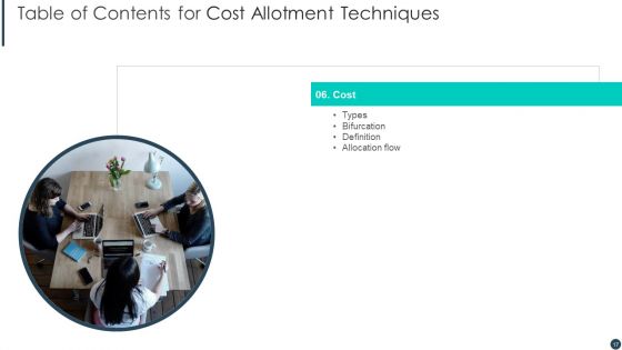 Cost Allotment Techniques Ppt PowerPoint Presentation Complete Deck With Slides