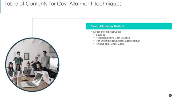 Cost Allotment Techniques Ppt PowerPoint Presentation Complete Deck With Slides