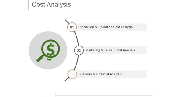 Cost Analysis Ppt PowerPoint Presentation Summary Show