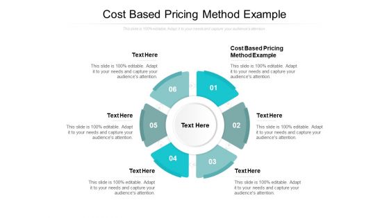 Cost Based Pricing Method Example Ppt PowerPoint Presentation Graphics Cpb