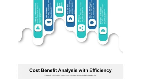 Cost Benefit Analysis With Efficiency Ppt PowerPoint Presentation Gallery Graphics PDF