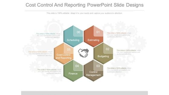 Cost Control And Reporting Powerpoint Slide Designs