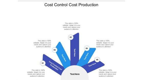 Cost Control Cost Production Ppt PowerPoint Presentation Show Background Images Cpb