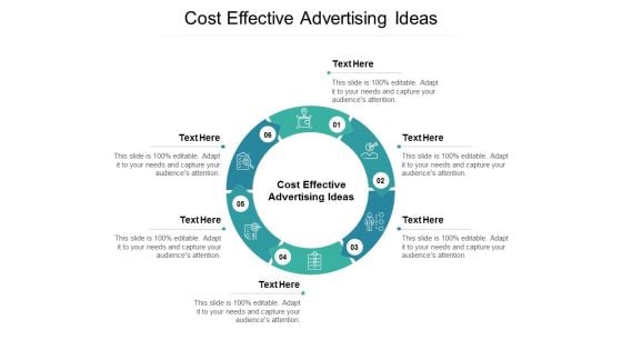 Cost Effective Advertising Ideas Ppt PowerPoint Presentation File Design Templates Cpb