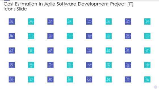 Cost Estimation In Agile Software Development Project IT Icons Slide Inspiration PDF