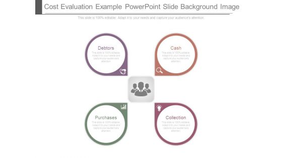 Cost Evaluation Example Powerpoint Slide Background Image