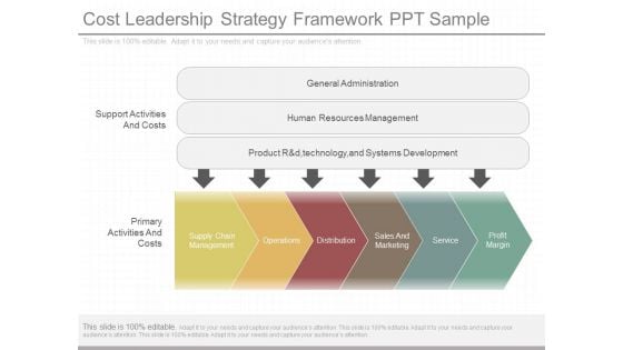 Cost Leadership Strategy Framework Ppt Sample