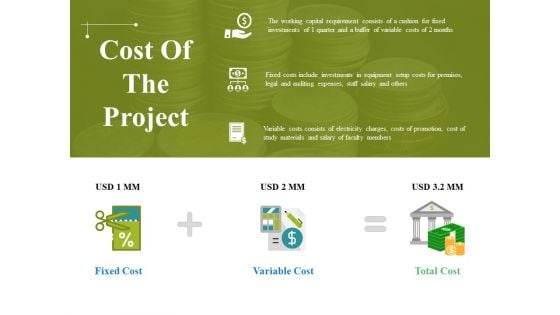 Cost Of The Project Ppt PowerPoint Presentation Outline Clipart Cost Of The Project Ppt PowerPoint Presentation Outline Clipart