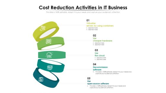 Cost Reduction Activities In IT Business Ppt PowerPoint Presentation Diagram Graph Charts PDF