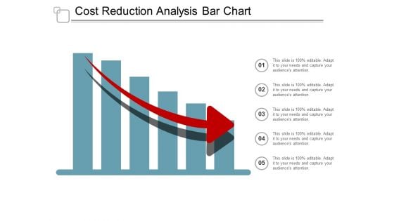 Cost Reduction Analysis Bar Chart Ppt Powerpoint Presentation File Graphics Design