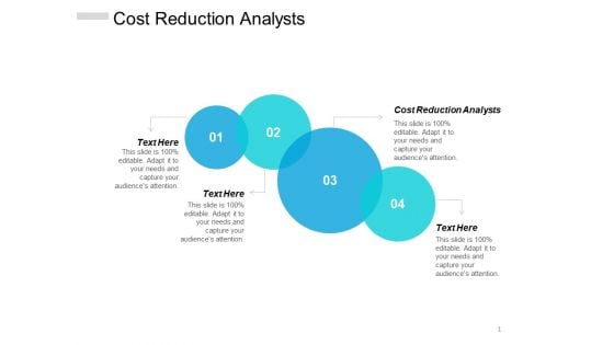 Cost Reduction Analysts Ppt PowerPoint Presentation Ideas Backgrounds Cpb