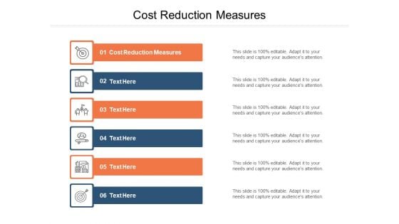 Cost Reduction Measures Ppt PowerPoint Presentation Outline Slides Cpb