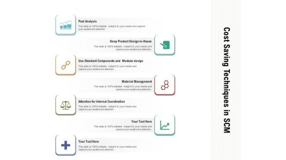 Cost Saving Techniques In SCM Ppt PowerPoint Presentation Gallery Infographics PDF