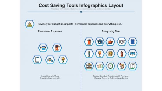 Cost Saving Tools Infographics Layout Ppt PowerPoint Presentation Icon Example PDF