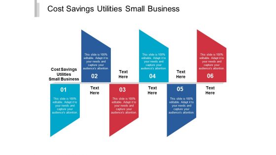 Cost Savings Utilities Small Business Ppt PowerPoint Presentation Show Good Cpb