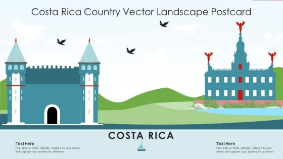 Costa Rica Country Vector Landscape Postcard Diagrams PDF