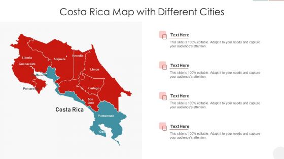 Costa Rica Map With Different Cities Topics PDF