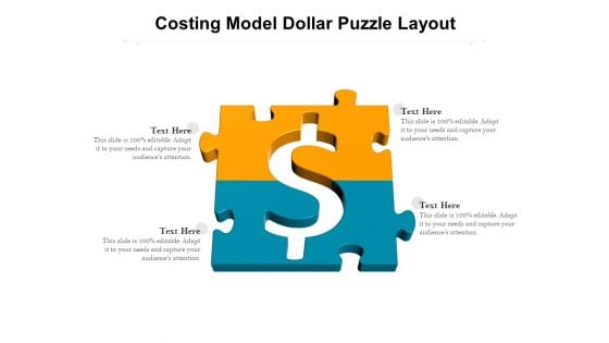 Costing Model Dollar Puzzle Layout Ppt PowerPoint Presentation Model Design Inspiration PDF