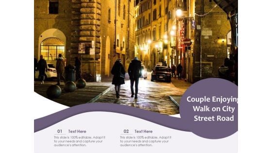 Couple Enjoying Walk On City Street Road Ppt Powerpoint Presentation Show Pdf