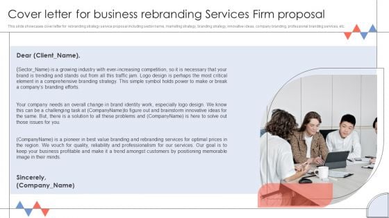 Cover Letter For Business Rebranding Services Firm Proposal Inspiration PDF Cover Letter For Business Rebranding Services Firm Proposal Inspiration PDF
