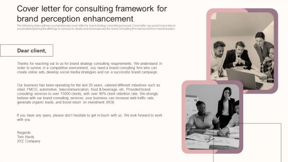 Cover Letter For Consulting Framework For Brand Perception Enhancement Rules PDF