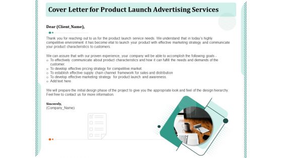 Cover Letter For Product Launch Advertising Services Ppt PowerPoint Presentation Layouts Guide PDF Cover Letter For Product Launch Advertising Services Ppt PowerPoint Presentation Layouts Guide PDF